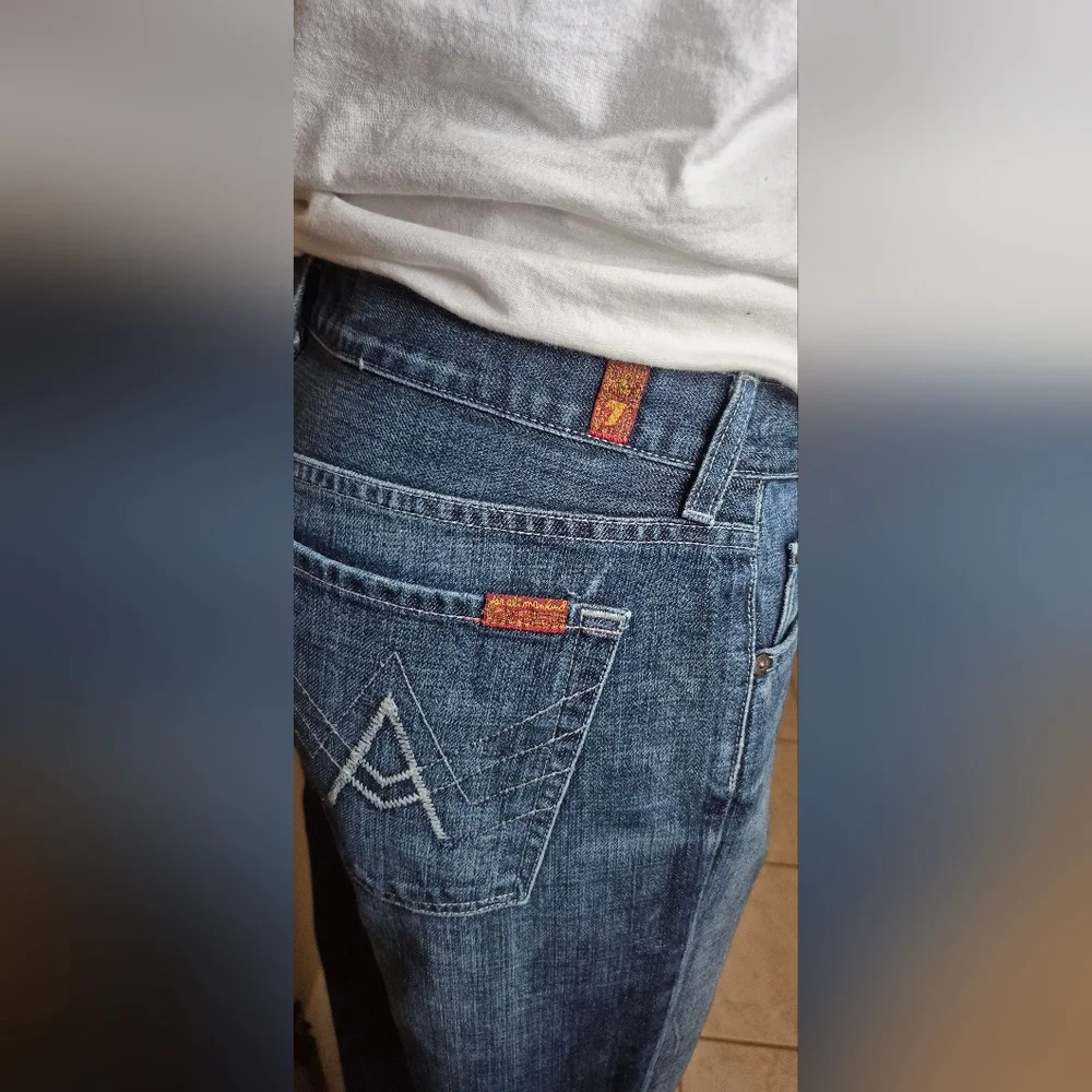 7 For All Mankind Men's Relaxed Fit Jeans - Blue - Picture 8 of 15